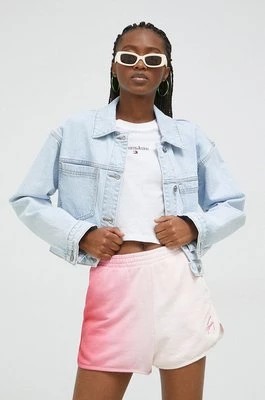 Zdjęcie produktu Abercrombie & Fitch kurtka jeansowa damska kolor niebieski przejściowa