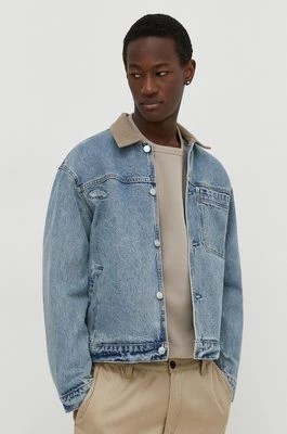 Zdjęcie produktu Abercrombie & Fitch kurtka jeansowa męska kolor niebieski przejściowa