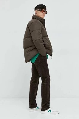 Zdjęcie produktu Abercrombie & Fitch kurtka męska kolor brązowy zimowa