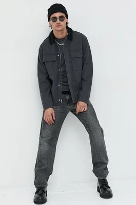 Zdjęcie produktu Abercrombie & Fitch kurtka męska kolor szary przejściowa oversize