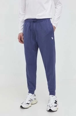 Zdjęcie produktu Abercrombie & Fitch spodnie dresowe kolor niebieski gładkie