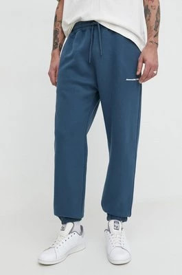 Zdjęcie produktu Abercrombie & Fitch spodnie dresowe kolor niebieski gładkie