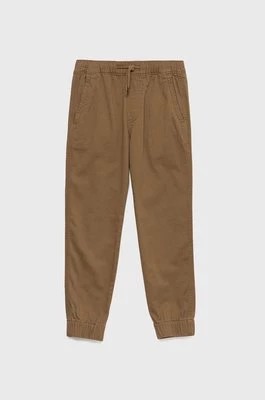 Zdjęcie produktu Abercrombie & Fitch spodnie dziecięce kolor brązowy gładkie