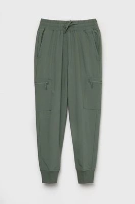 Zdjęcie produktu Abercrombie & Fitch spodnie dziecięce kolor zielony gładkie
