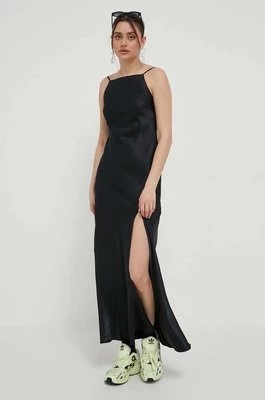 Zdjęcie produktu Abercrombie & Fitch sukienka kolor czarny maxi dopasowana