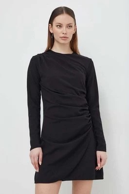 Zdjęcie produktu Abercrombie & Fitch sukienka kolor czarny mini prosta