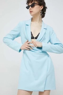 Zdjęcie produktu Abercrombie & Fitch sukienka kolor niebieski mini dopasowana