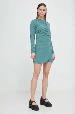 Zdjęcie produktu Abercrombie & Fitch sukienka kolor zielony mini prosta