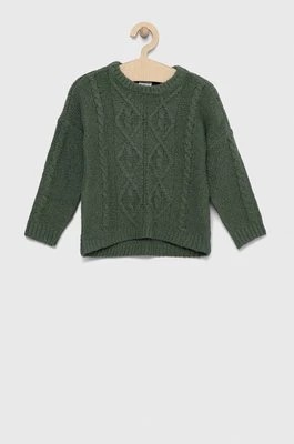 Zdjęcie produktu Abercrombie & Fitch sweter dziecięcy kolor zielony lekki