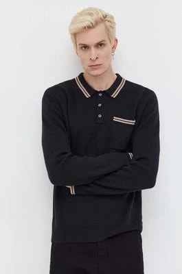 Zdjęcie produktu Abercrombie & Fitch sweter męski kolor czarny lekki