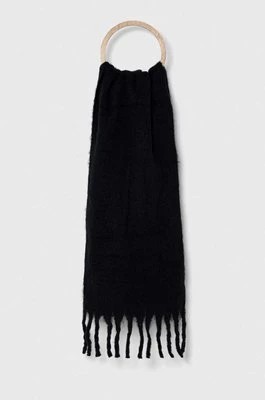 Zdjęcie produktu Abercrombie & Fitch szalik damski kolor czarny gładki