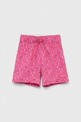 Zdjęcie produktu Abercrombie & Fitch szorty kąpielowe dziecięce kolor różowy
