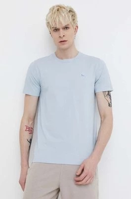 Zdjęcie produktu Abercrombie & Fitch t-shirt bawełniany męski kolor niebieski gładki