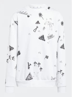 Zdjęcie produktu adidas Bluza Brand Love Allover Print IA1575 Biały Loose Fit
