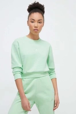 Zdjęcie produktu adidas bluza damska kolor zielony gładka IW1227