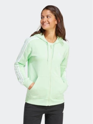 Zdjęcie produktu adidas Bluza Essentials 3-Stripes IR6077 Zielony Regular Fit