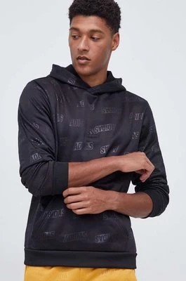 Zdjęcie produktu adidas bluza męska kolor czarny z kapturem wzorzysta