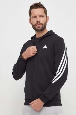 Zdjęcie produktu adidas bluza męska kolor czarny z kapturem z nadrukiem IR9159