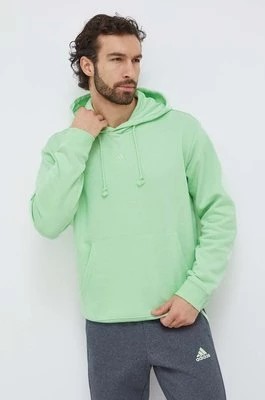 Zdjęcie produktu adidas bluza męska kolor zielony z kapturem gładka IX3951