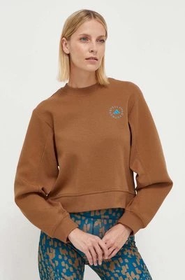 Zdjęcie produktu adidas by Stella McCartney bluza dresowa Timber kolor brązowy gładka IT8282