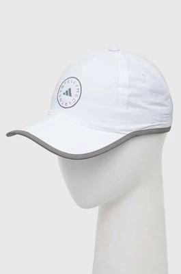 Zdjęcie produktu adidas by Stella McCartney czapka z daszkiem kolor biały z nadrukiem IU1834