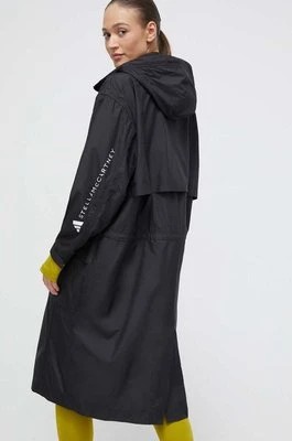 Zdjęcie produktu adidas by Stella McCartney kurtka damska kolor czarny przejściowa oversize IT8274