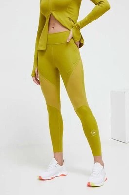 Zdjęcie produktu adidas by Stella McCartney legginsy treningowe TruePurpose Optime kolor zielony gładkie IT8229
