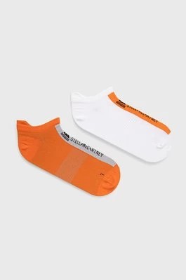 Zdjęcie produktu adidas by Stella McCartney skarpetki (2-pack) HG1214 damskie kolor pomarańczowy