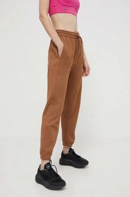 Zdjęcie produktu adidas by Stella McCartney spodnie dresowe kolor brązowy gładkie IU0875