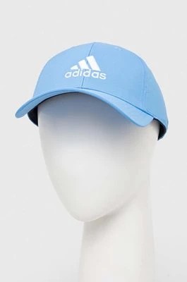 Zdjęcie produktu adidas czapka z daszkiem kolor niebieski z aplikacją IR7886