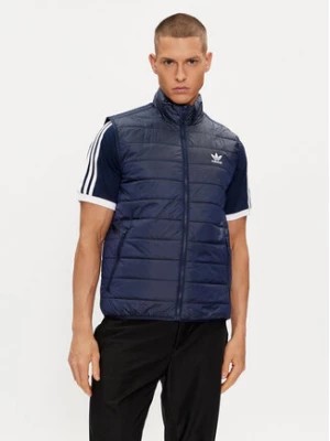 Zdjęcie produktu adidas Kamizelka Padded Stand Collar Puffer Vest HL9216 Niebieski Regular Fit