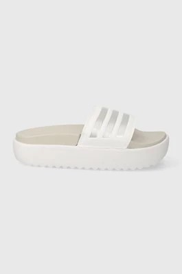 Zdjęcie produktu adidas klapki damskie kolor biały na platformie IE9703