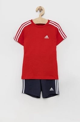 Zdjęcie produktu adidas komplet bawełniany dziecięcy HF1905 kolor czerwony