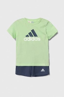 Zdjęcie produktu adidas komplet bawełniany dziecięcy kolor zielony