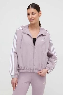Zdjęcie produktu adidas kurtka damska kolor fioletowy przejściowa IS1476