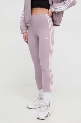Zdjęcie produktu adidas legginsy damskie kolor fioletowy wzorzyste IR5334