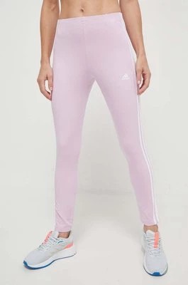 Zdjęcie produktu adidas legginsy damskie kolor różowy wzorzyste