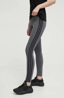 Zdjęcie produktu adidas legginsy damskie kolor szary gładkie GV6019