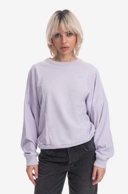 Zdjęcie produktu adidas Originals bluza bawełniana damska kolor fioletowy gładka IC5305-FIOLETOWY