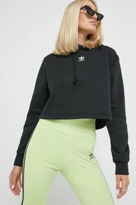 Zdjęcie produktu adidas Originals bluza damska kolor czarny z kapturem gładka