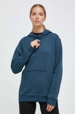 Zdjęcie produktu adidas Originals bluza damska kolor turkusowy z kapturem z aplikacją