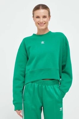 Zdjęcie produktu adidas Originals bluza damska kolor zielony z aplikacją