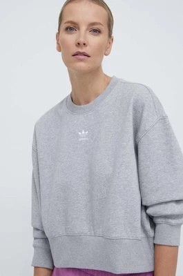 Zdjęcie produktu adidas Originals bluza Essentials Crew Sweatshirt damska kolor szary melanżowa IA6499