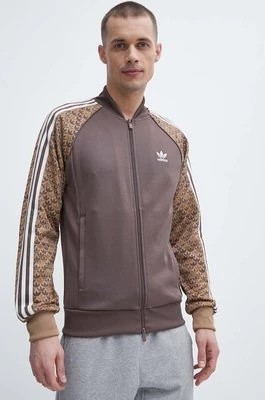 Zdjęcie produktu adidas Originals bluza męska kolor brązowy wzorzysta IS0255