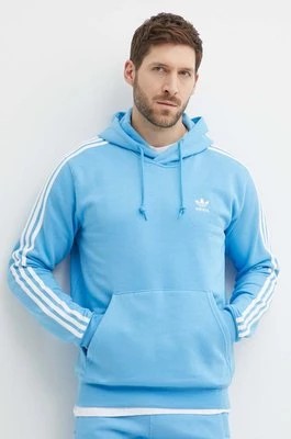 Zdjęcie produktu adidas Originals bluza męska kolor niebieski z kapturem gładka IR9862