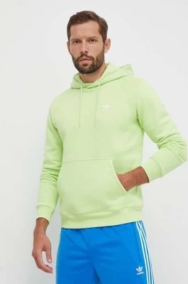 Zdjęcie produktu adidas Originals bluza męska kolor zielony z kapturem gładka
