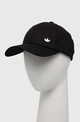 Zdjęcie produktu adidas Originals czapka z daszkiem bawełniana kolor czarny gładka IS2998