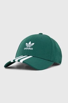 Zdjęcie produktu adidas Originals czapka z daszkiem kolor zielony z aplikacją IS1627