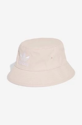 Zdjęcie produktu adidas Originals kapelusz bawełniany Adicolor Trefoil Bucket Hat kolor różowy bawełniany IB9997-ROZOWY