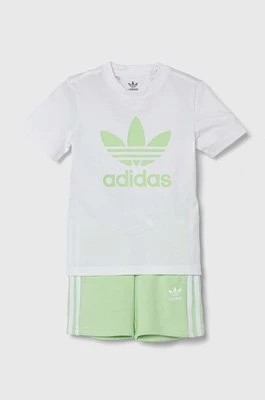 Zdjęcie produktu adidas Originals komplet bawełniany dziecięcy kolor zielony